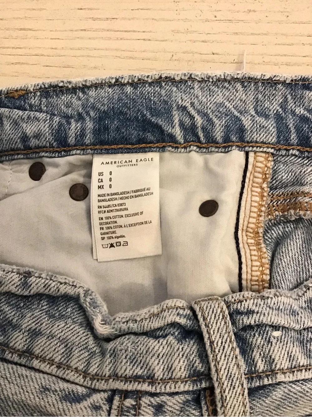 American Eagle 0 Skater Denim Shorts Women’s Baggy Relaxed Long 2022
